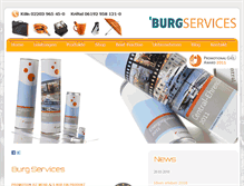 Tablet Screenshot of burg-services.de